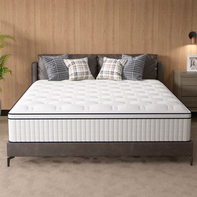 the mattress is made and ready to be used in the bedroom or as a bed