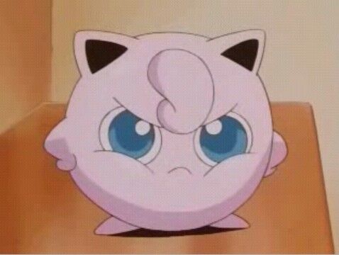 No matter how Jigglypuff gets mad, it's still adorable! Pokemon Jigglypuff, Pokemon Memes, Cute Pokemon Wallpaper, Funniest Memes, Catch Em All, Nerd Alert, Cute Pokemon, Pokemon Art, Pokemon Go