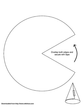 a pie diagram with an arrow pointing to the center and two other parts labeled on it