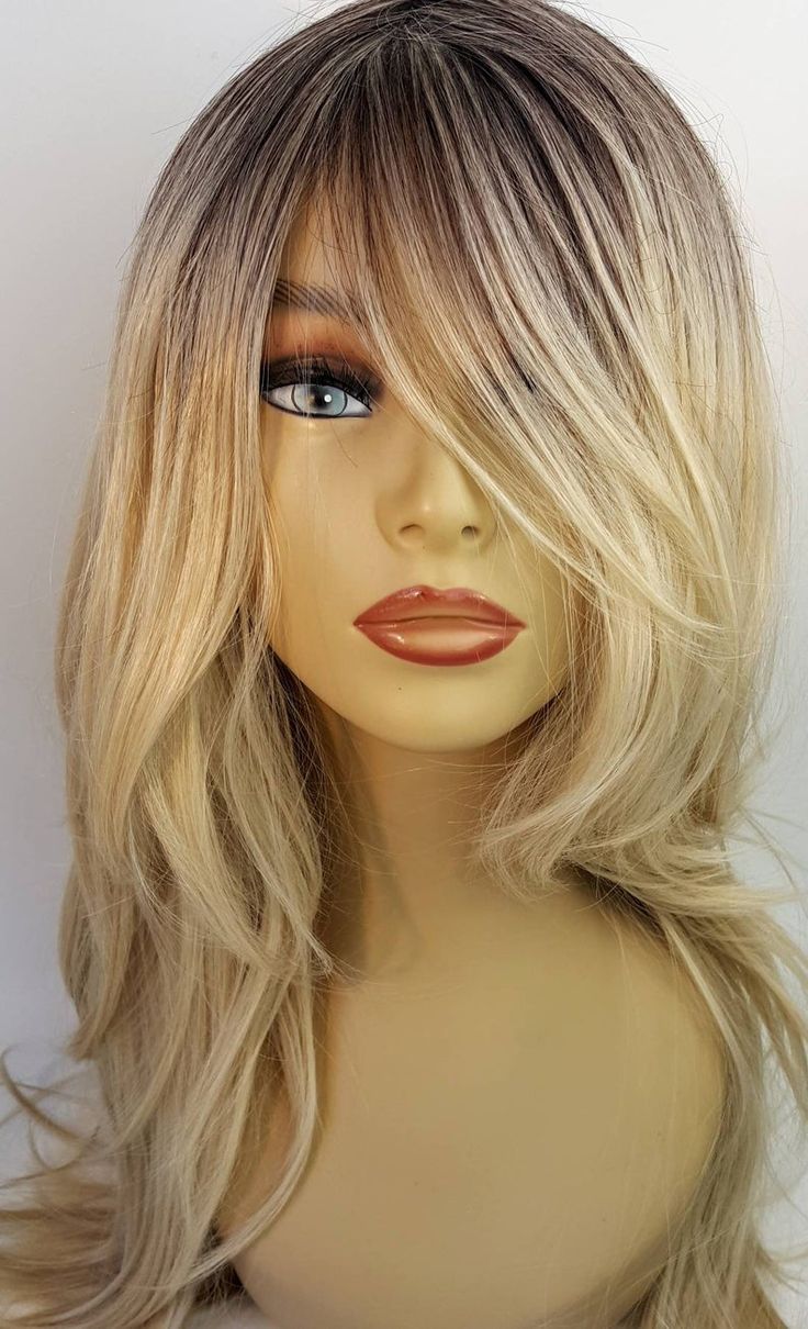 Blonde Wigs For White Women, Strawberry Red Hair, Layered Blonde, Wigs For White Women, Brazilian Lace Front Wigs, Long Blonde Wig, Pink Filter, Ombre Wig, Hair Blond