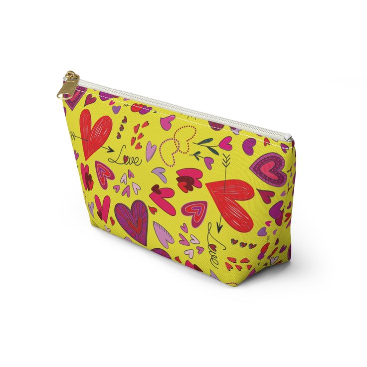 Our t-bottom pouches vary from small to large and can be used for pretty much anything. They make excellent pencil cases and cosmetic travel bags. They are constructed from durable material with a zipper closure. .: 100% Polyester.: With non-woven laminate inside.: Two sizes Small Large Length, in 8.66 12.60 Width, in 2.36 3.15 Height, in 4.72 7.28 Pencil Shaped Pouch With Zipper Closure For Gifts, Pencil Pouch With Zipper Closure As Gift, Pencil-shaped Pouch With Zipper Closure As Gift, Trendy Pencil-shaped Cosmetic Bag With Zipper, Portable Pencil-shaped Cosmetic Bag Gift, Fun Zipper Pouch Pencil Case Gift, Yellow Rectangular Pencil Case For Travel, Yellow Rectangular Travel Pencil Case, Fun Rectangular Pencil Case For Daily Use