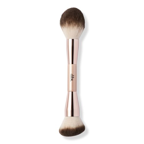 Duo Brush Face for Cream + Powder - DIBS Beauty | Ulta Beauty Dibs Beauty, Setting Powder Brush, Warm Eyeshadow Palette, Warm Eyeshadow, Hair Gift, Face Makeup Brush, Cosmetic Design, Makeup Bag Organization, Foundation Shades