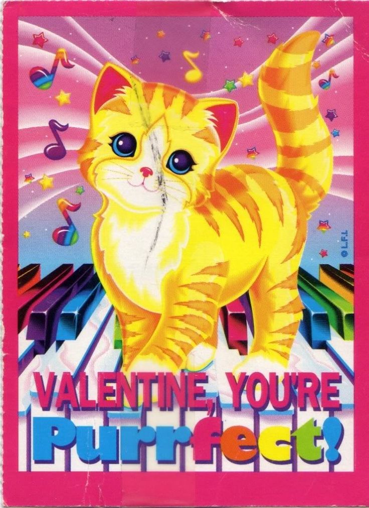 an image of a cat that is on the cover of valentine you're purrfect