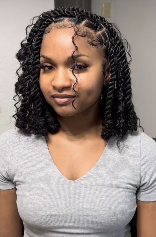 Twist Hairstyles Short, Big Box Braids Hairstyles, Protective Hairstyles For Natural Hair, Short Locs Hairstyles, Hair Color Streaks, Braided Cornrow Hairstyles, Braided Hairstyles For Teens, Cute Box Braids Hairstyles, Twist Braid Hairstyles