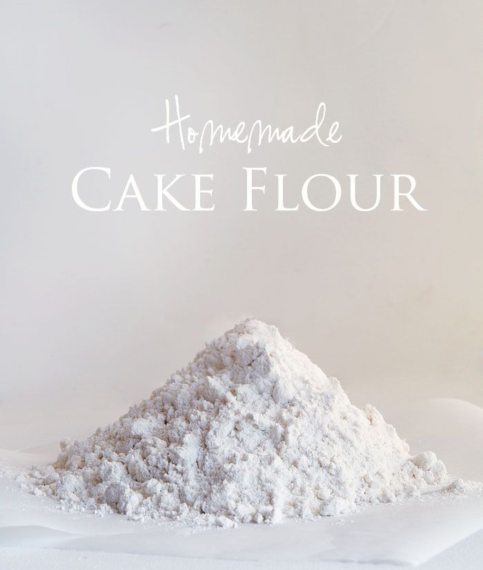 a pile of cake flour sitting on top of a white table