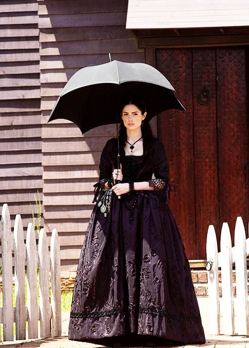 fuckyeahcostumedramas: Janet Montgomery in ‘Salem’ (2014). Salem Series, Mary Sibley, Janet Montgomery, French Dresses, Gothic Gowns, Witch Trials, Salem Witch, Time Keeper, Victorian Goth