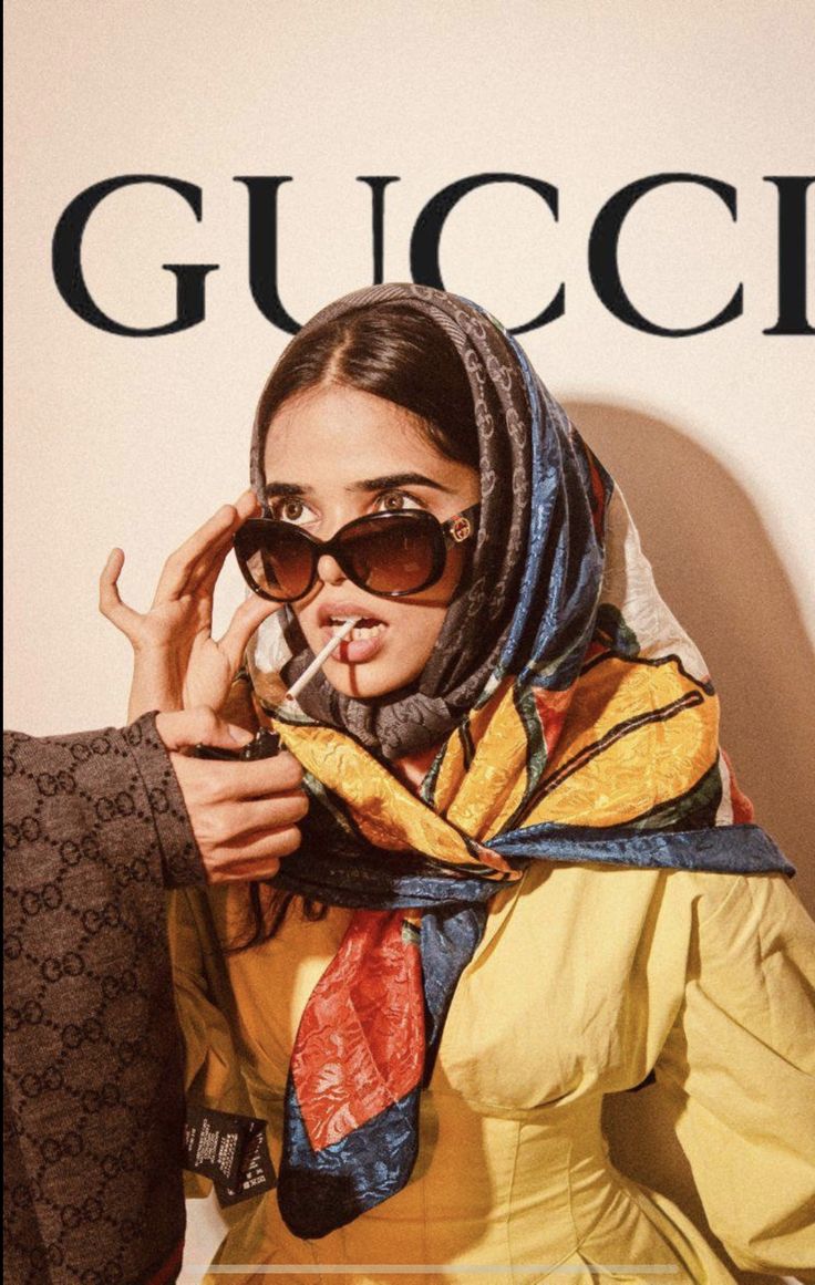 Gucci Model Aesthetic, Gucci Fashion Photography, Gucci Editorial Photography, Gucci Models Photoshoot, Gucci Photoshoot Ideas, Maximalist Photoshoot, Gucci Advertising, Bandana Photoshoot, Gucci Moodboard