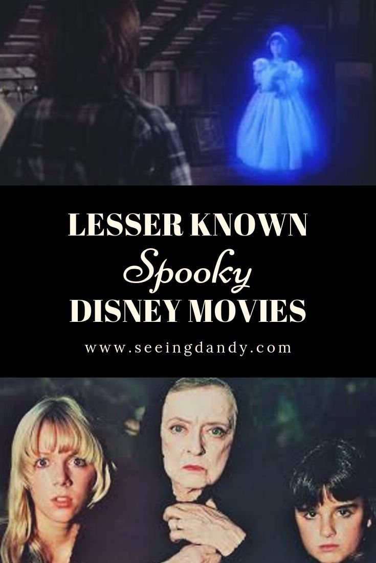 the movie poster for lesser known spooky disney movies with two women and one man