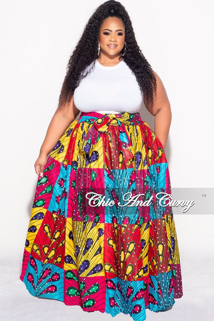 Cotton% 100 High Waist Maxi Skirt, Chic And Curvy, High Waisted Maxi Skirt, Handkerchief Hem, Plus Size Clothing, Size Clothing, Plus Size Outfits, Final Sale, Maxi Skirt