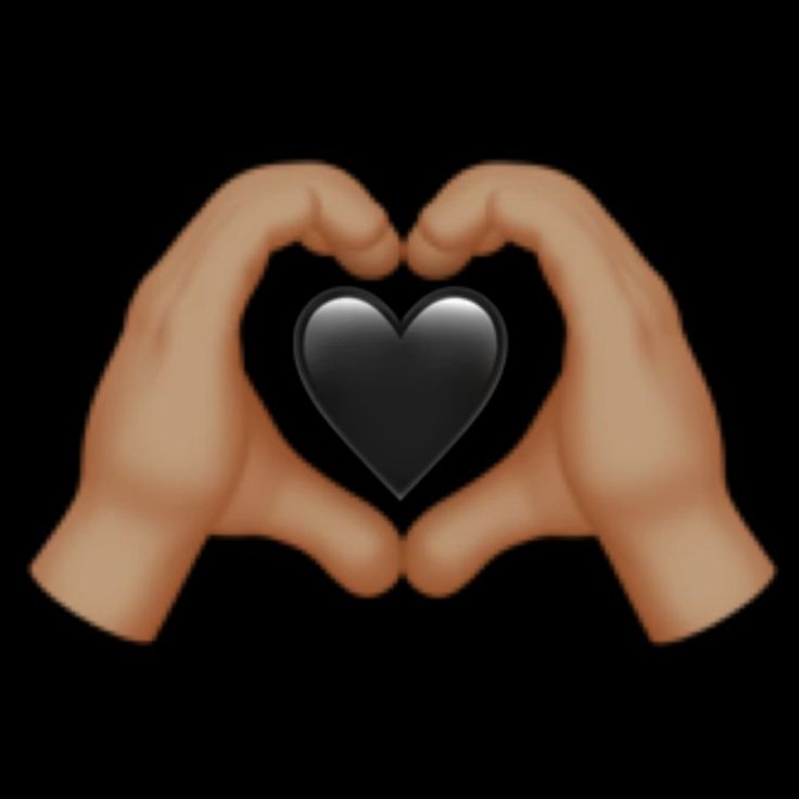 two hands making a heart shape with the fingers on top of each other in front of a black background