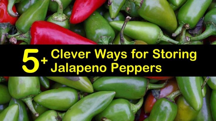 five different types of peppers with the words 5 clever ways for storing jalapeno peppers