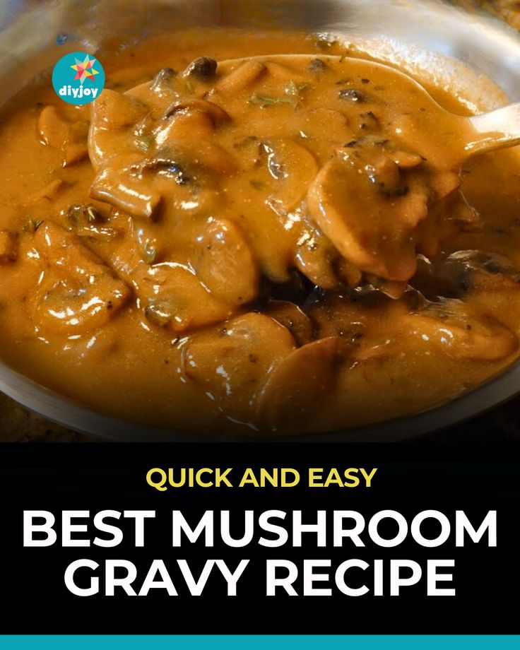 the best mushroom gravy recipe is shown in this book, and it's easy to make