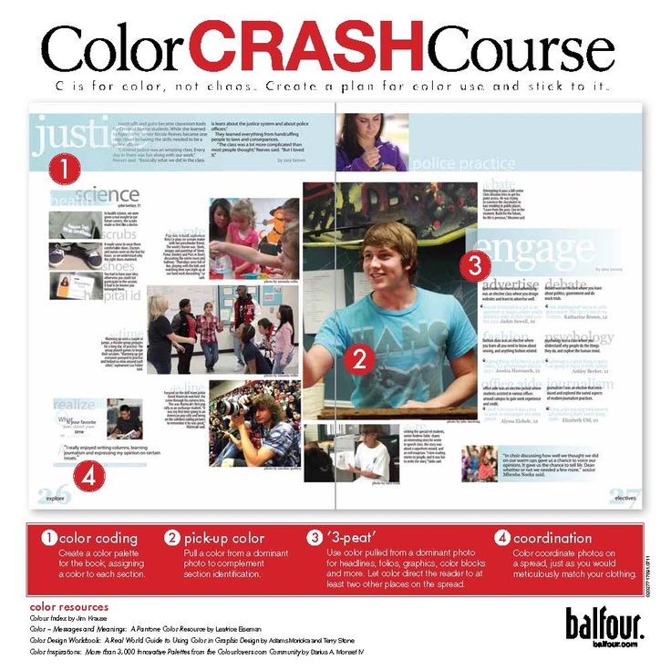 the color crash course is featured in this magazine