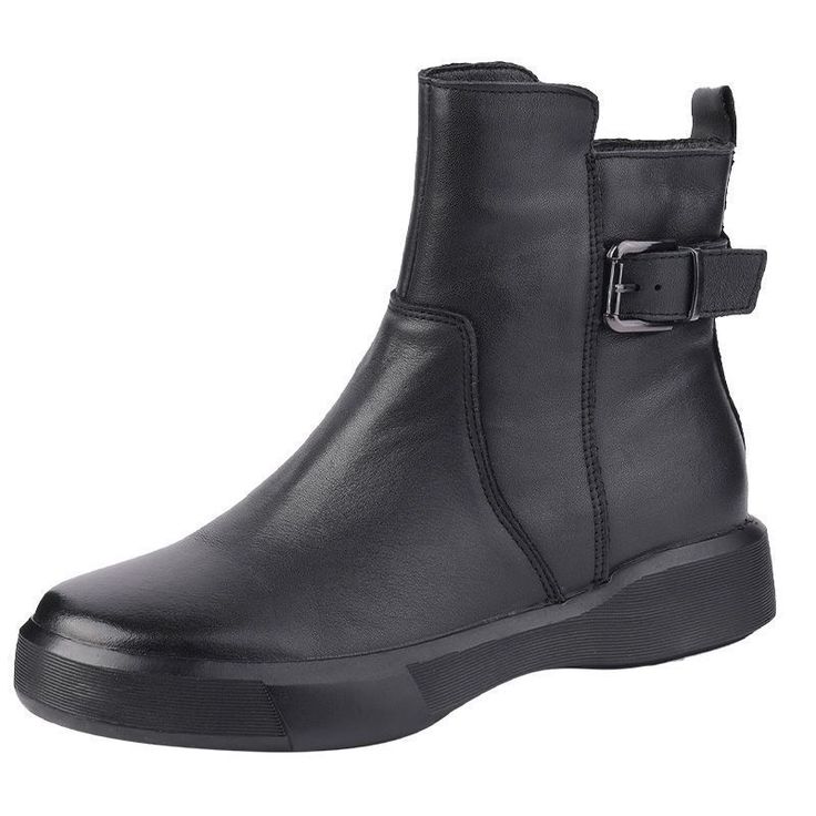 Shipping: Worldwide Express Shipping AvailableDelivery time: 7-15Days Fast ShippingReturns: Fast refund, 100% Money Back Guarantee. Black Flat Boots, Vintage Shoes Women, Popular Boots, Casual Ankle Boots, Fashionable Snow Boots, Ankle Boots Flat, Martin Boots, Round Toe Heels, Casual Flats