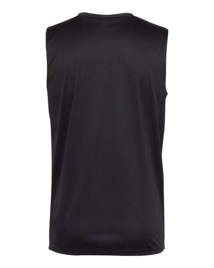 Sleeveless T-Shirt - BLACK - S | C2 Sport Sleeveless T-Shirt in Black Size Small | Polyester Black Sporty Tank T-shirt, Sporty Black Tank T-shirt, Moisture-wicking Black Tank Vest, Black Moisture-wicking Tank Vest, Black Tank T-shirt For Sports, Black Sleeveless Muscle Tee For Sports, Black Sporty Sleeveless Muscle Tee, Black Sleeveless Sporty Muscle Tee, Black Moisture-wicking Crew Neck Tank Top