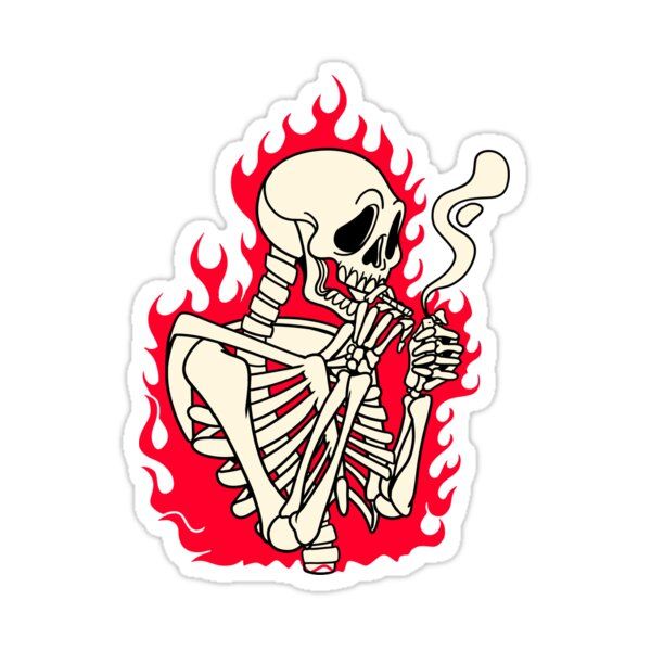 Tshirt Sticker Design, Cool Stickers Graphics, Cool Stickers Art, Cool Sticker Ideas, Graphic Design Stickers, Flame Skull, Stickers Cool, 4 Tattoo, Brand Stickers