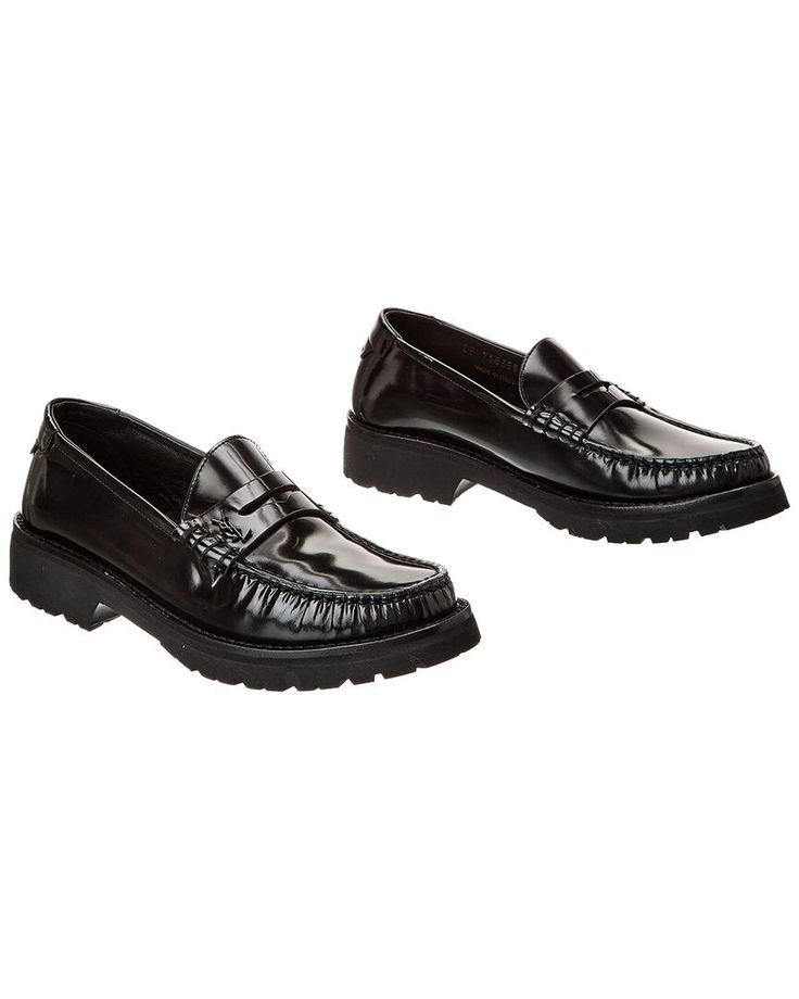 Saint Laurent Le Loafer 15 Leather Moccasin1 Fendi Jewelry, Modern Glam, Leather Moccasins, Tres Chic, Sneaker Heels, Women's Wardrobe, Monogram Logo, Lug Sole, Shoes Heels Boots