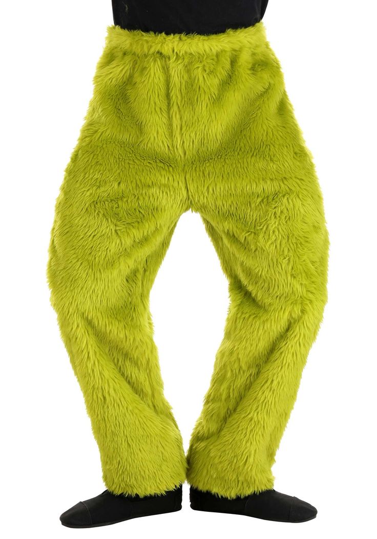 PRICES MAY VARY. Size: Small/Medium 61% polyester, 39% acrylic long-pile faux fur Pants have elastic waistband Relaxed, comfortable fit Officially licensed Although the Grinch doesn’t include pants in his Santa disguise, your kiddo will need something to keep their lower half warm when they dress up like him! Get them these officially licensed Dr. Seuss The Grinch Costume Fur Pants Child, and they’ll look like they’re ready to steal Christmas. These soft pants are made of polyester faux fur in t The Grinch Costume, Fur Pants, Grinch Costume, Plush Pajama Pants, Grinch Costumes, Dr Seuss Grinch, Green Fur, Santa Outfit, Bah Humbug