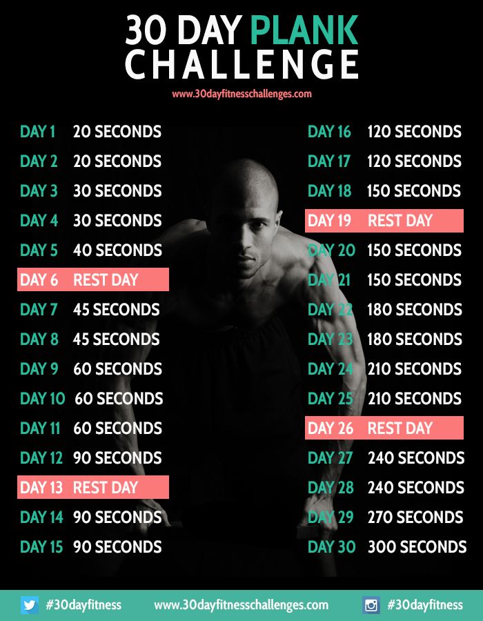 the 30 day plank challenge is displayed in this screenshoter's phone screen