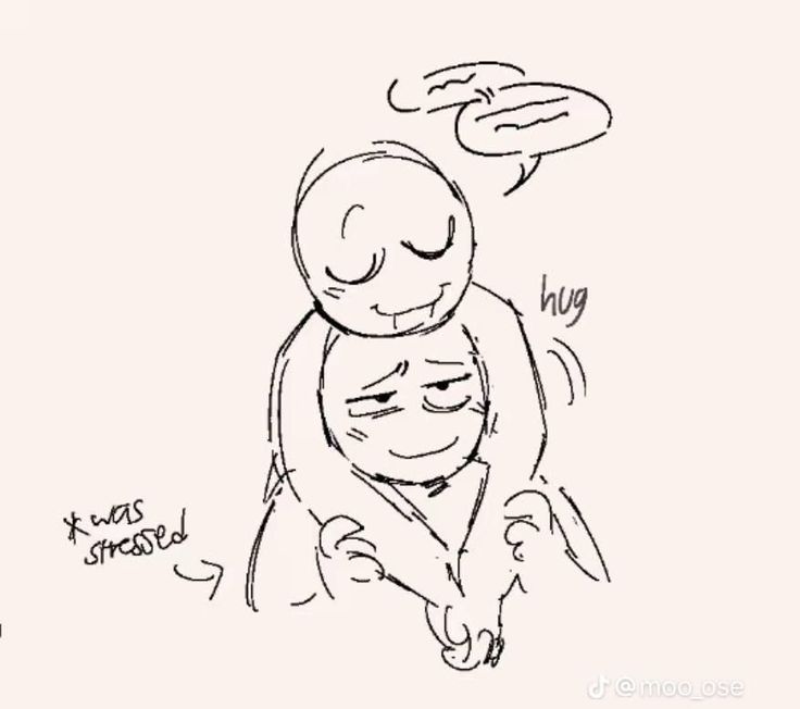 a drawing of two people hugging each other with the caption that reads, i am so strong