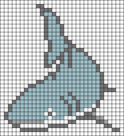 a cross stitch pattern with an image of a vase