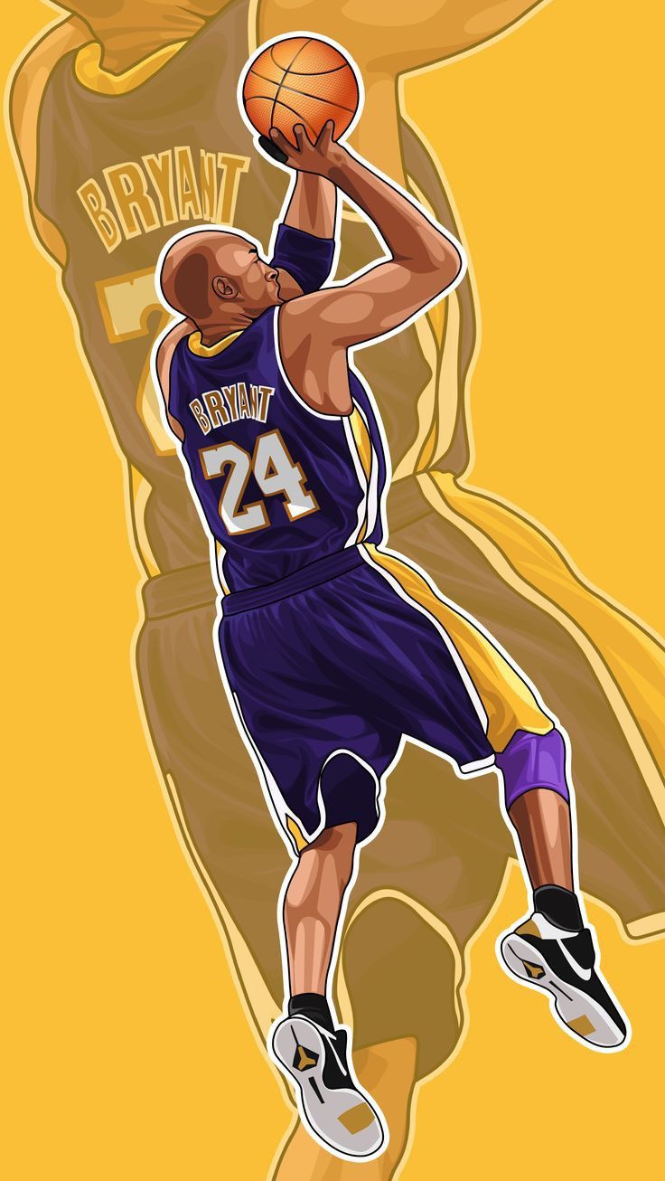 a drawing of a basketball player going to dunk the ball