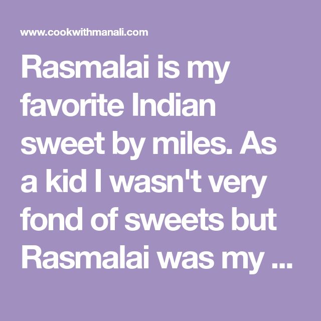 Rasmalai is my favorite Indian sweet by miles. As a kid I wasn't very fond of sweets but Rasmalai was my absolute favorite. Maybe because it's so Cornflake Cookies, Baked Doughnuts, Custard Cake, Indian Dessert Recipes, Cardamom Powder, Indian Sweet, Flavored Milk, Indian Desserts, Indian Sweets