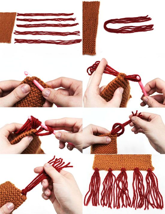 instructions to crochet a scarf with yarn