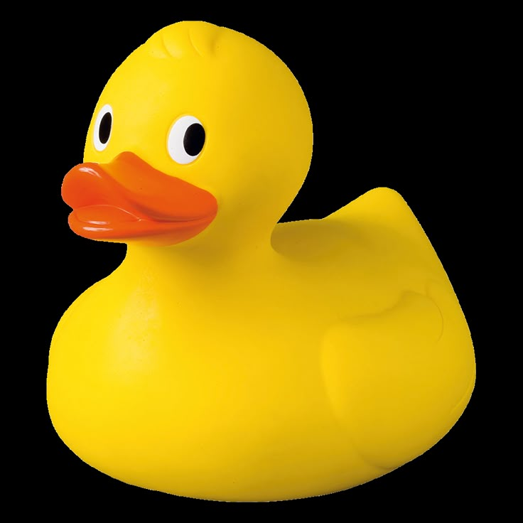 a yellow rubber ducky toy on a white background