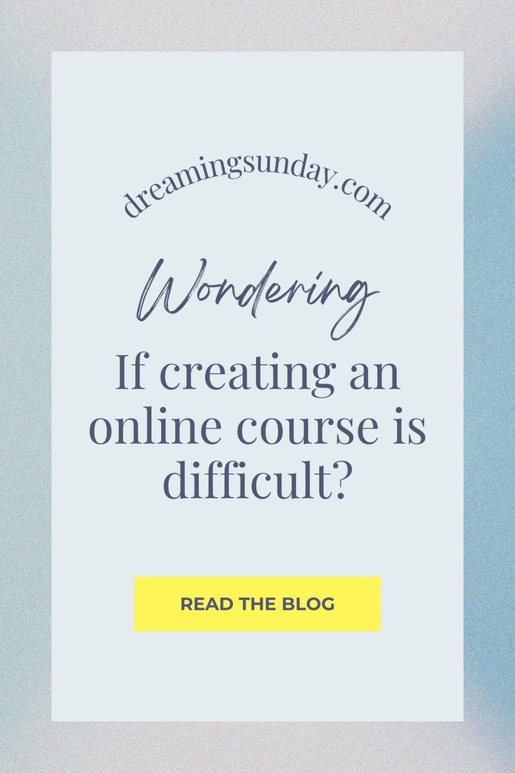 the words wording if creating an online course is difficult? read the blog below