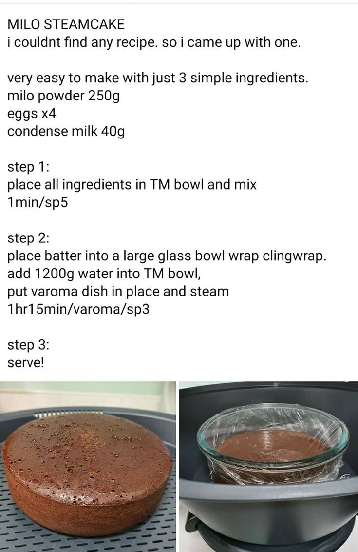 the instructions for how to make chocolate cake