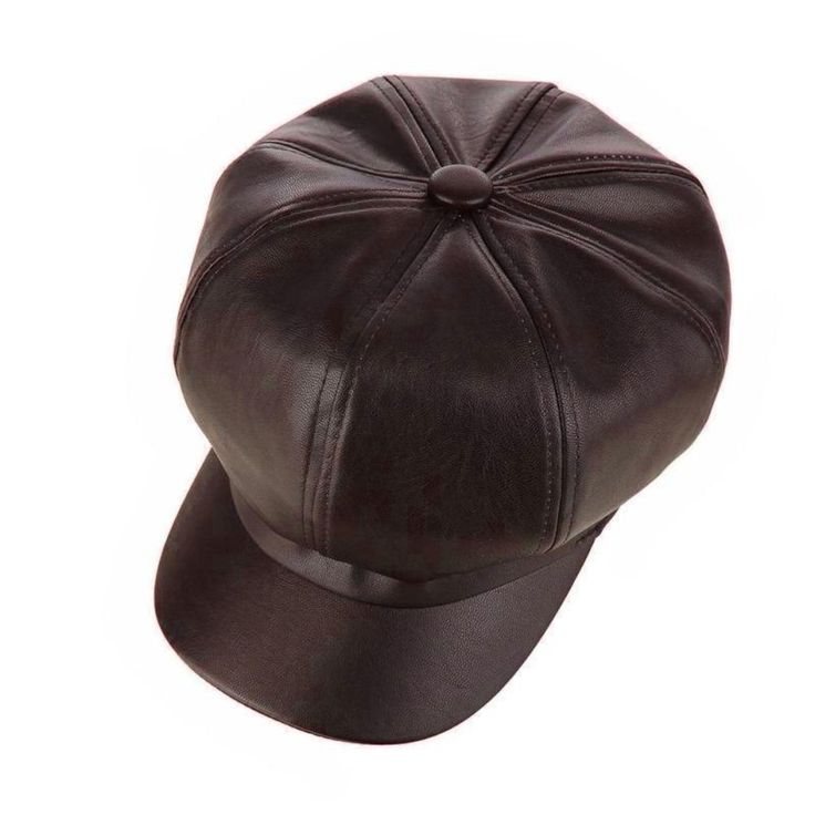 Diona J Premium Women Man Coffee Brown Leather Beret Artist Golf Cap Vintage Whether It's For A Casual Wear Or A Formal Occasion, This Hat Will Compliment Any Color And Any Type Of Outfit You Decide To Wear For The Day. It Comes In One Sizes That Will Accommodate Most Head Sizes. Perfect For Outdoor Activies, Walking, Driving, And Everyday Wear. Man Coffee, Leather Beret, Womens Straw Hats, Black Bucket Hat, Men Coffee, Black Balenciaga, Western Hats, Newsboy Cap, Faux Fur Pom Pom