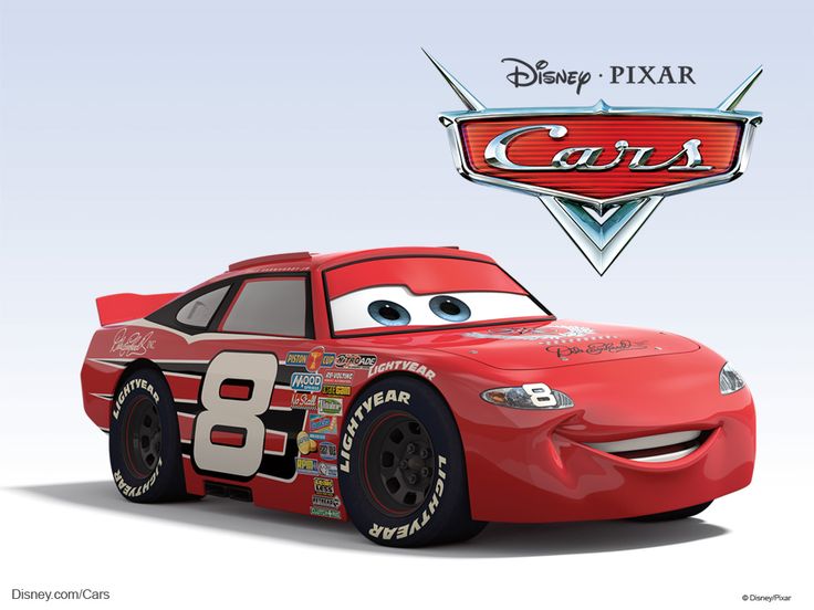 the character cars from disney pixar is shown