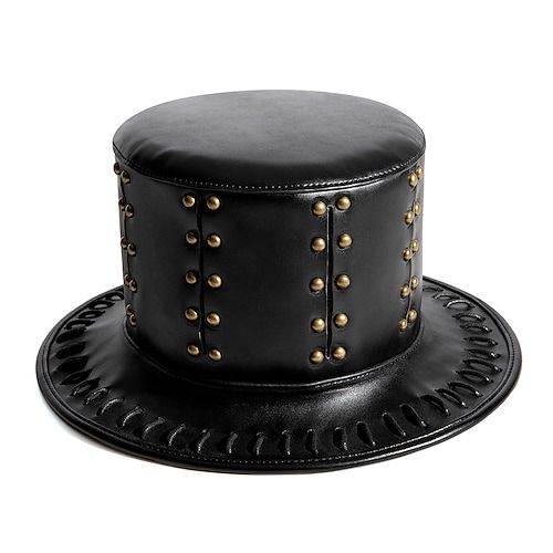 Look After Me:Washable,Machine wash,Wet and Dry Cleaning; Gender:Men's,Women's; What's in the box:Hat; Types:Top Hat; Holiday:Masquerade; Style:17th Century,Steampunk,Punk  Gothic,Retro Vintage; Occasion:Party / Evening; Material:leatherette; Age Group:Adults; Characters:Plague Doctor; Listing Date:06/28/2022 Punk Style Top Hat For Halloween, Punk Style Top Hat For Halloween Themed Events, Punk High Crown Top Hat For Cosplay, Punk Top Hat For Halloween Cosplay, Punk Style Top Hat For Halloween Cosplay, Punk Style Top Hat With High Crown For Cosplay, Punk Style Top Hat For Cosplay Halloween, Adjustable Punk Top Hat For Halloween, Neutral Halloween