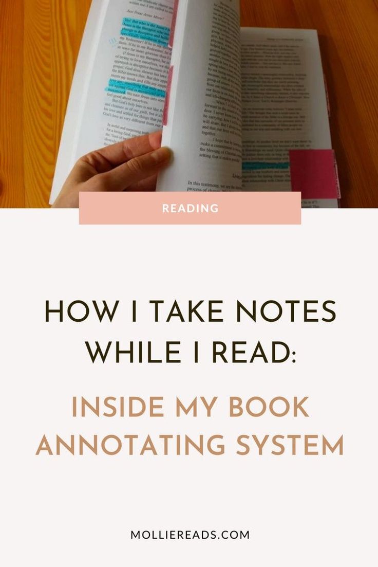 an open book with the title how i take notes while i read inside my book annotating system