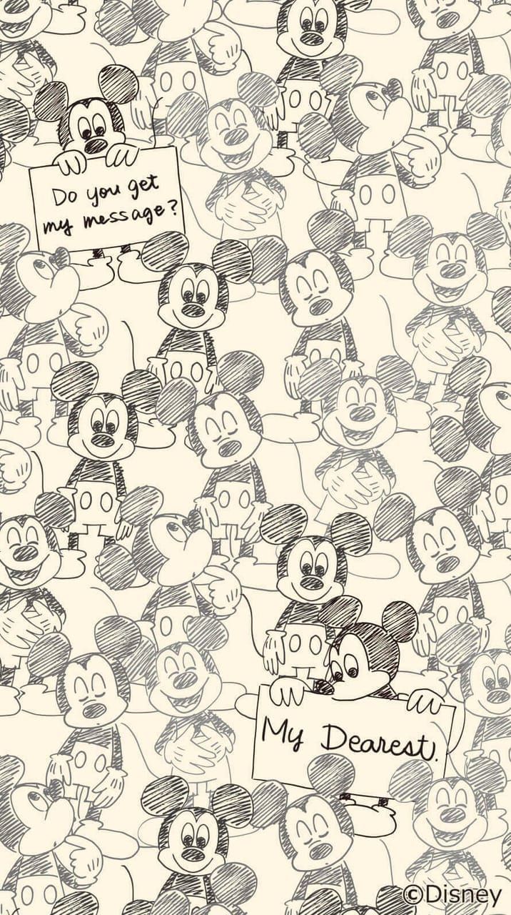 a drawing of mickey mouses and other characters with the words, do you know my disney?