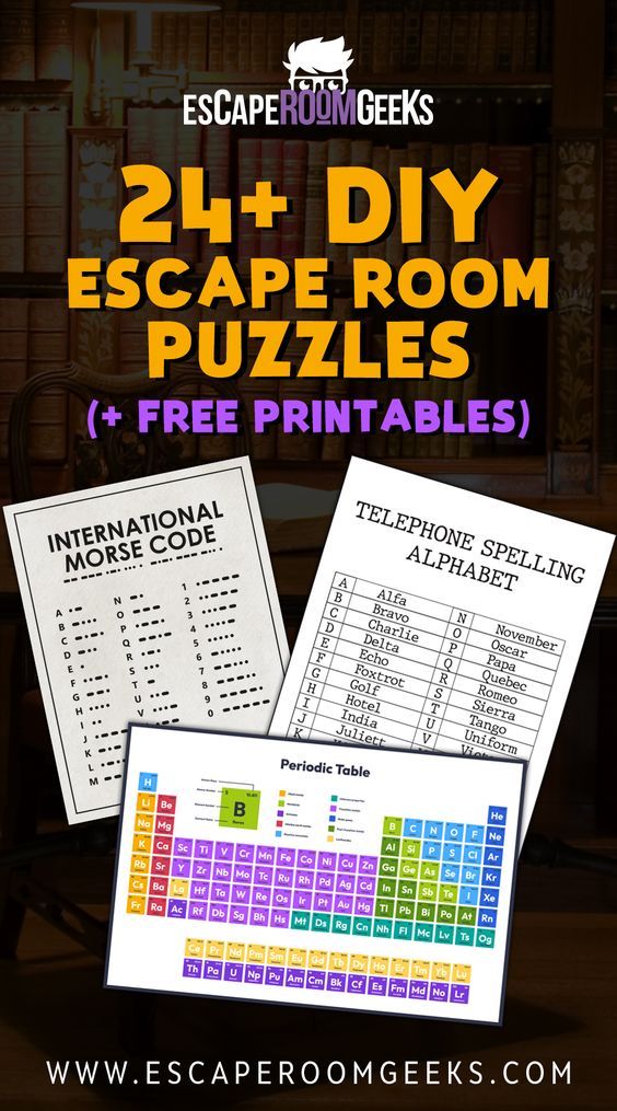 the printable escape room puzzles for kids to play with and learn how to use them