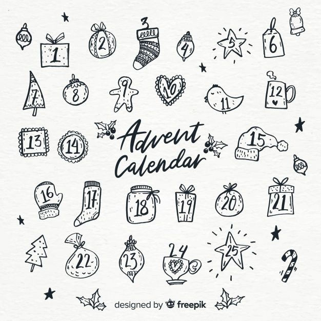 hand drawn calendars for the new year