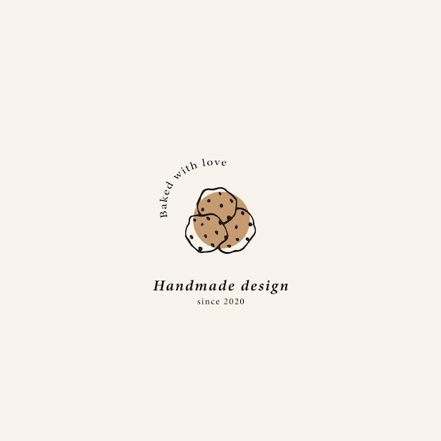 the logo for handmade design since 2009, with two cookies on top of each other