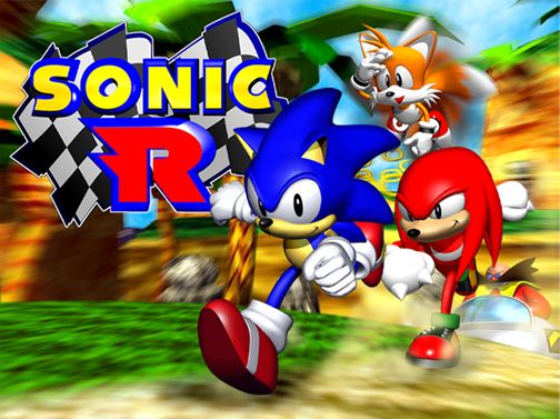 an image of sonic and tails racing