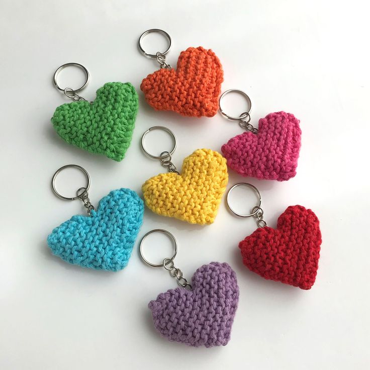 A mini love heart on a keyring with an optional clip to hook onto a bag, belt loop or whatever you want.  The hearts are hand knitted in 100% recycled yarn.  Great as a small gift for Valentine's Day, back to school or a wedding. 4 variations available: - Flat single layer heart or lightly stuffed 3D heart - Basic split keyring or with an extra clip DIMENSIONS - hearts: Width: 6.5cm / 2.5" Height: 4.5cm / 1.75" Depth: 1.5cm / 0.5" (stuffed) or 0.5cm / 0.2" (flat) DIMENSIONS - keyrings: Diameter Heart Keyring, Bag Belt, 3d Heart, Student Bag, Recycled Yarn, Keychain Gift, Small Heart, Small Gift, Recycled Cotton