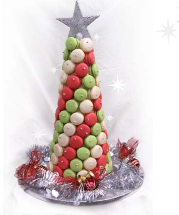 a christmas tree made out of candy and candies