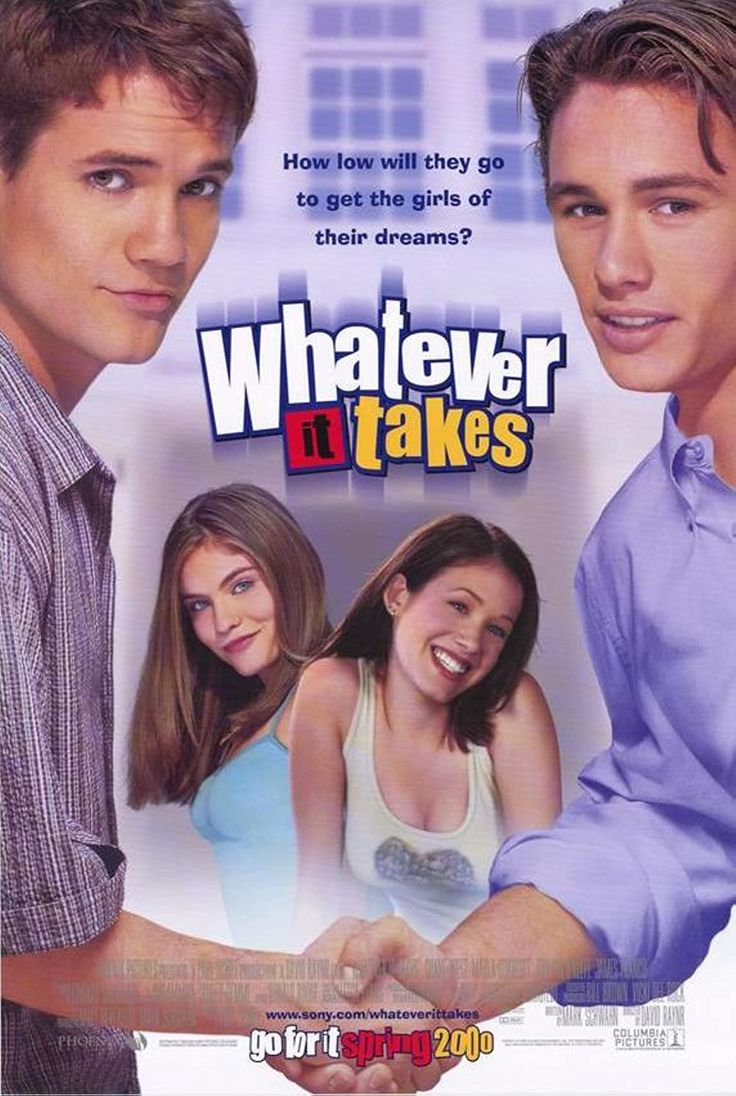 the movie poster for whatever it takes with two young men looking at each other and smiling