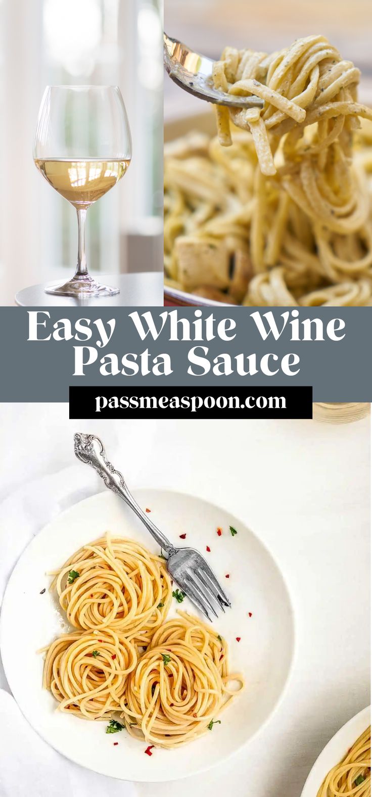 easy white wine pasta sauce is the perfect way to use it for dinner or as an appetizer