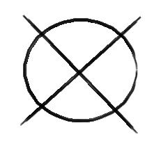 an image of two crossed lines in the middle of a circle with text that reads, what does this symbol mean?