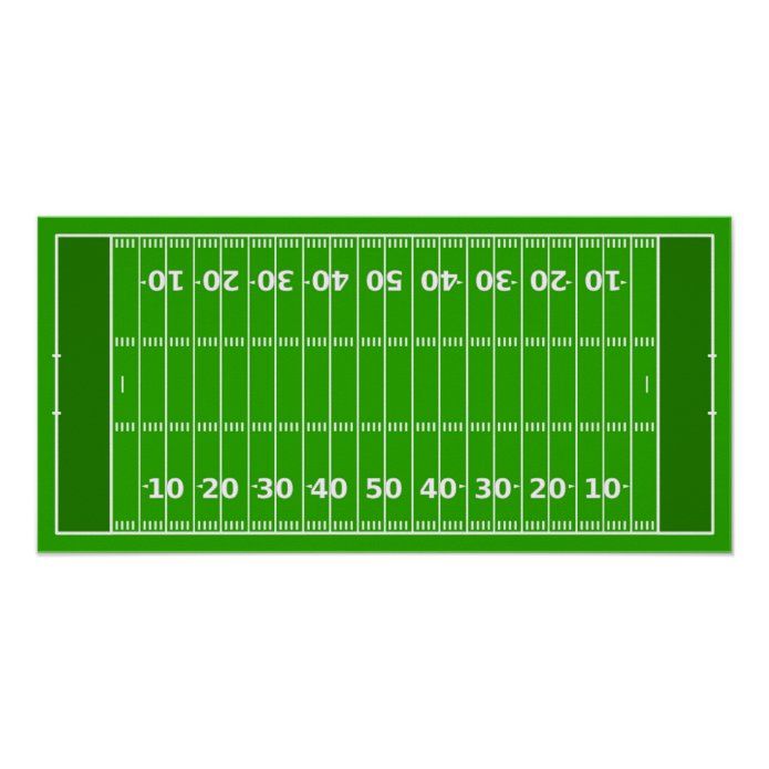 an overhead view of a football field with the numbers on it and two lines in green