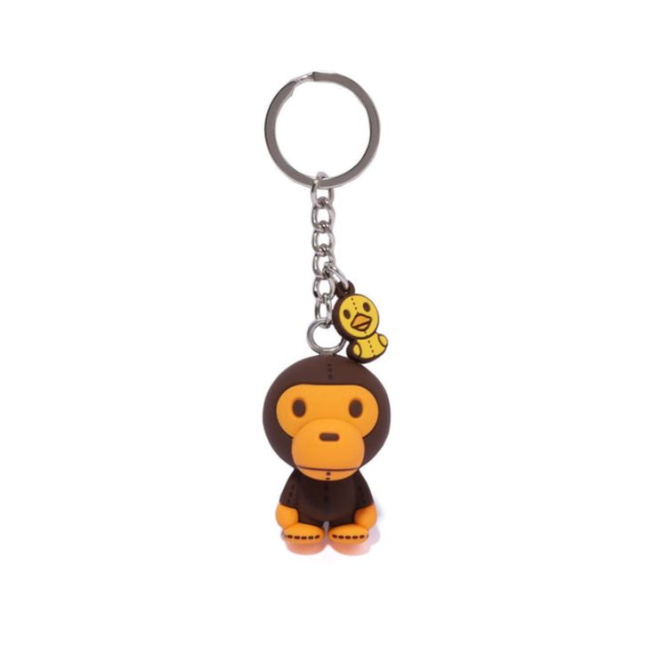 A Bathing Ape BAPE BABY MILO TOY KEY CHAIN Authentic item from BAPE Store in Japan.  New Item1x  BABY MILO Keychain Type: Keychain Total Length (top to bottom): approx 21cm (approx 8.2") Material: ATBC-PVC, Steel, Brass Condition: Brand New with Tag  It comes in original Baby milo store plastic package. Item No. 2J80382006  Color: White MPN: 002GDJ803006 BRW 00F Payment: We accept PayPal payment only. I can only ship to paypal address. Please write your shipping address in English (alphabetic ch Bape Keychain, Cool Keychain Ideas, Monkey Keychain, Baby Milo, Pokemon Keychain, Must Buy, Japanese Keychain, Lego Keychain, Funny Keychains