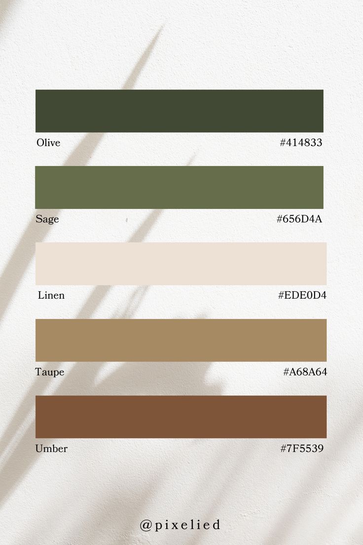 the color palette for an interior design project, with different shades and colors to choose from