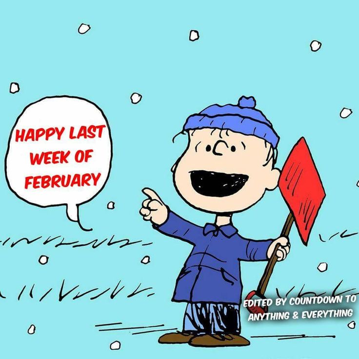 a charlie brown cartoon holding a red flag and pointing to the sky with a thought bubble above it