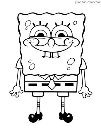 spongebob coloring pages for kids